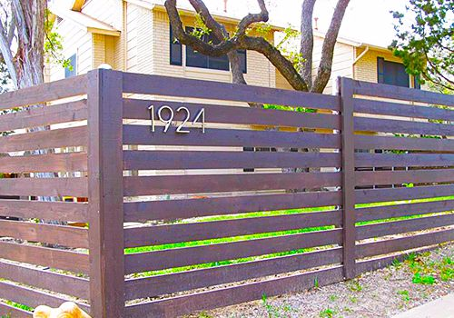 Austin Residential Horizontal Plank Fence Installation