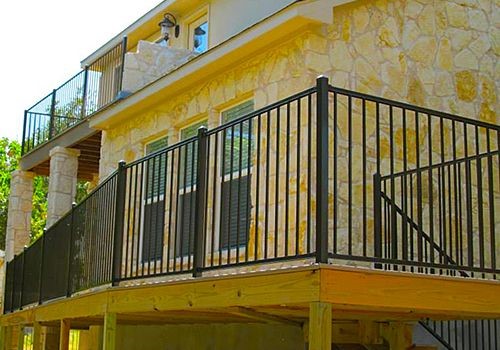 Austin Wrought Iron Hand Railing Installation