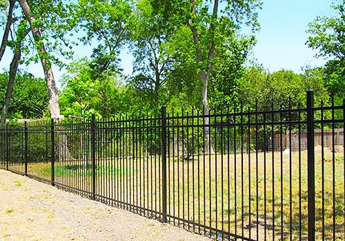 Austin Home with Ornamental Iron Fencing Installation