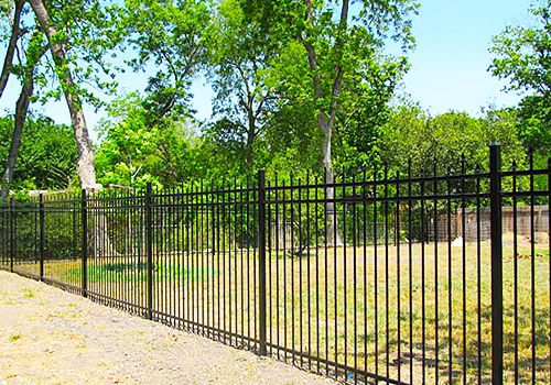 Austin Ornamental Iron Fencing Installation for Residential