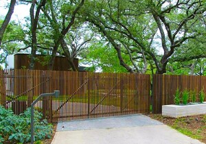 Bamboo Automatic Gates in Austin Texas Installation